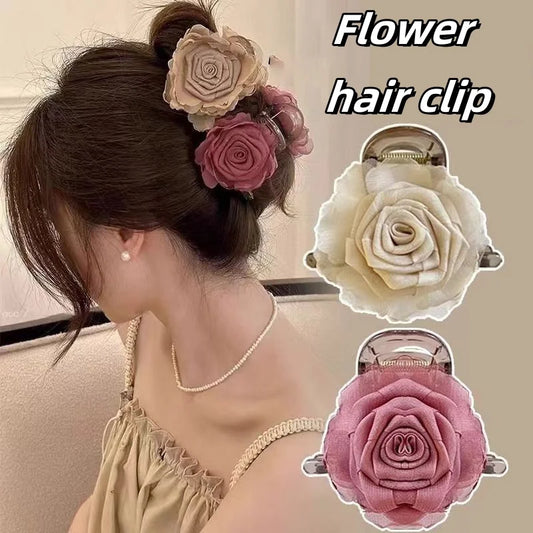 Pince à cheveux vintage fleur