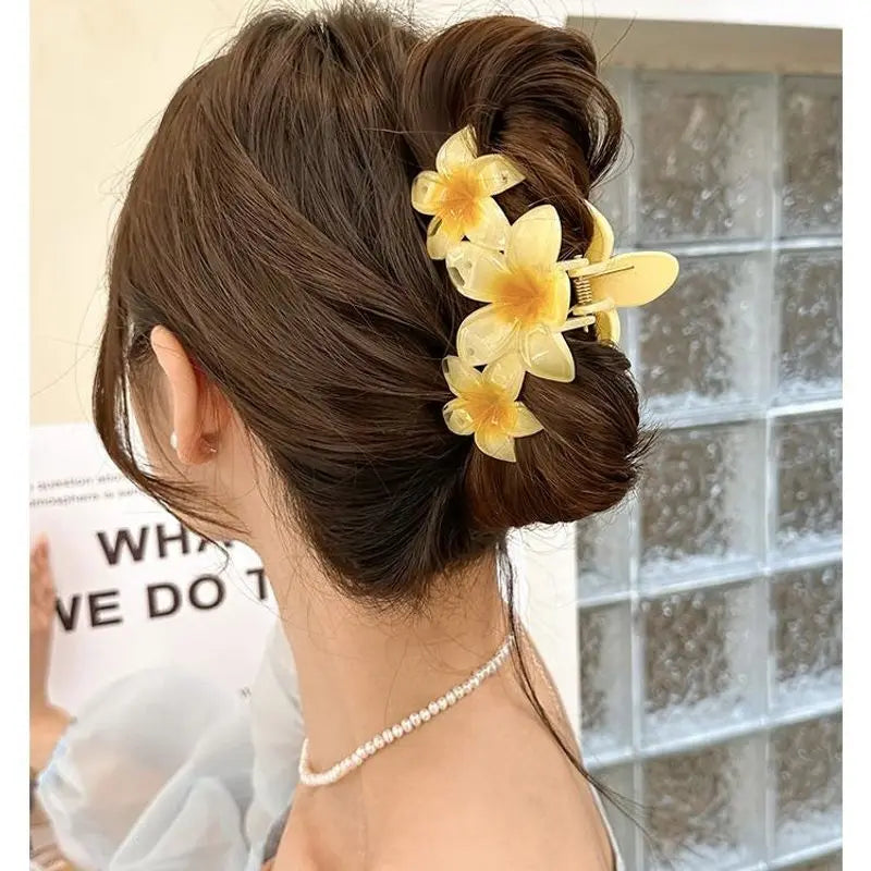 Pince à cheveux fleur – Style plage & vacances