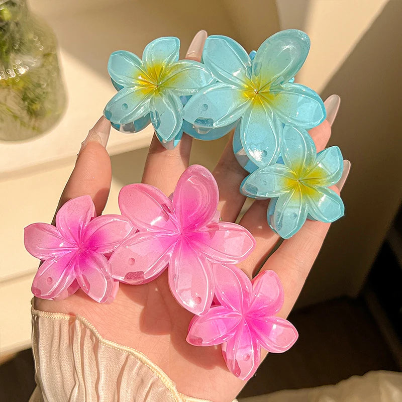 Grande pince à cheveux fleur – Élégante & colorée