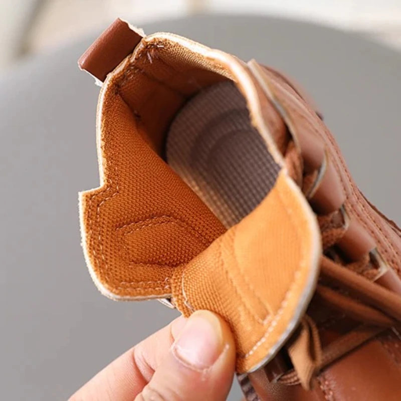 Bottines Enfant Unisexe – Style Mode à Lacets | Automne-Hiver
