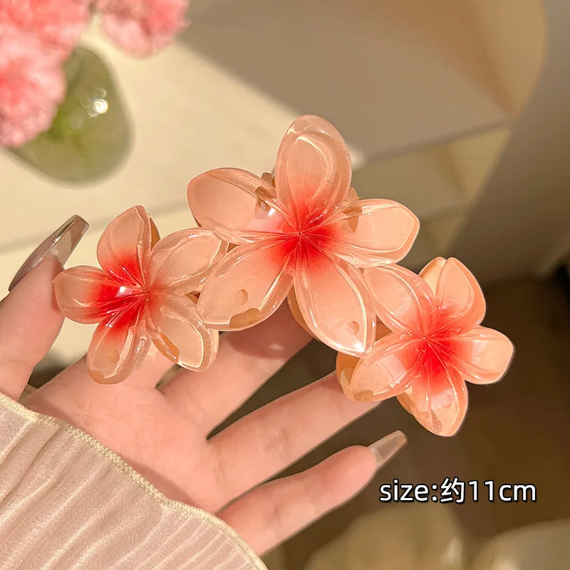 Grande pince à cheveux fleur – Élégante & colorée