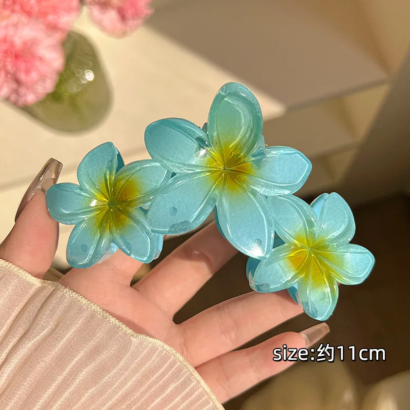 Grande pince à cheveux fleur – Élégante & colorée