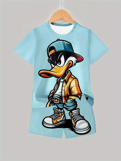 T-shirt garçon imprimé 3D – Look décontracté et stylé