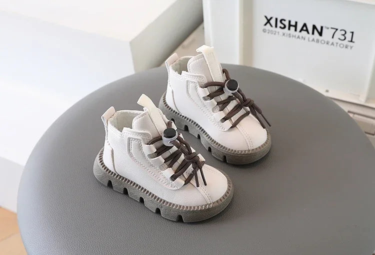 Bottines Enfant Unisexe – Style Mode à Lacets | Automne-Hiver