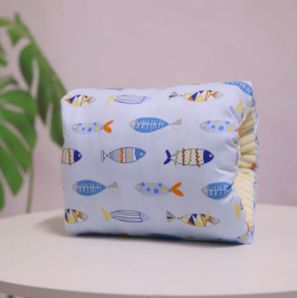 Coussin d’allaitement en coton réglable – Oreiller de bras lavable pour bébé et maman
