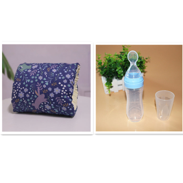 Coussin d’allaitement en coton réglable – Oreiller de bras lavable pour bébé et maman