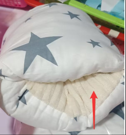 Coussin d’allaitement en coton réglable – Oreiller de bras lavable pour bébé et maman