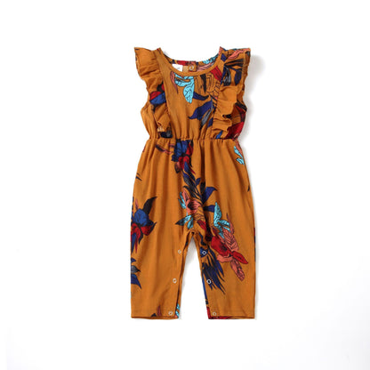 Tenue Assortie Mère-Fille – Combinaison Imprimée "Trésor de Maman"